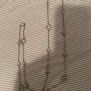 Lia Sophia long pave chain necklace